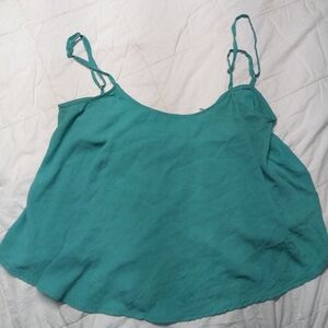 Poetry Teal Open Back Camisole